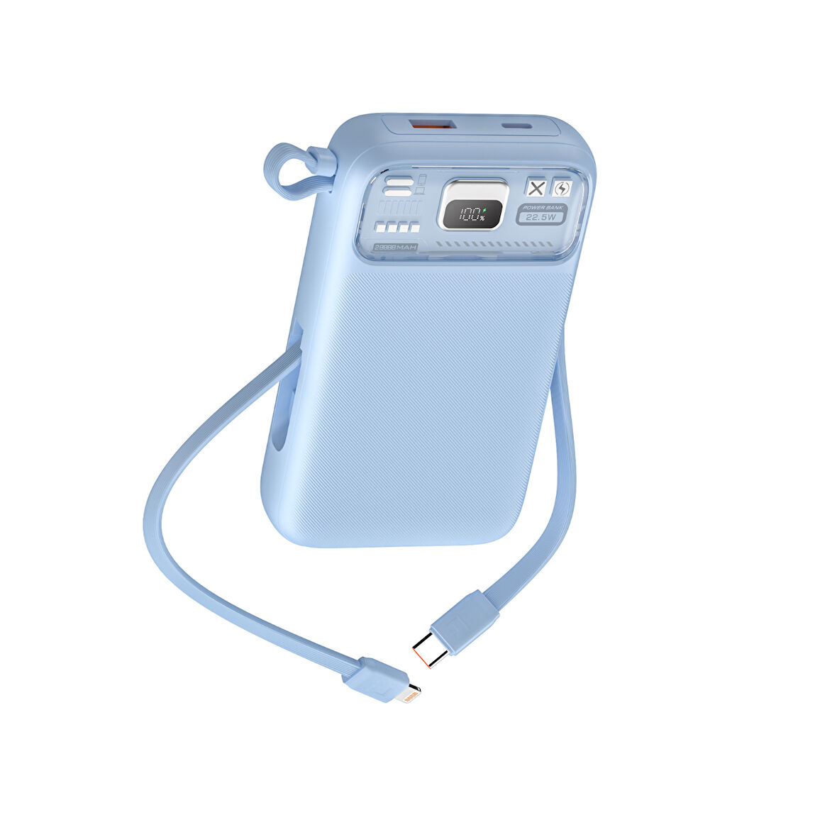 Nettech NT-PW35 PD 20W + 22.5W 15W 20000 MAh Taşınabilir Powerbank (Mavi)