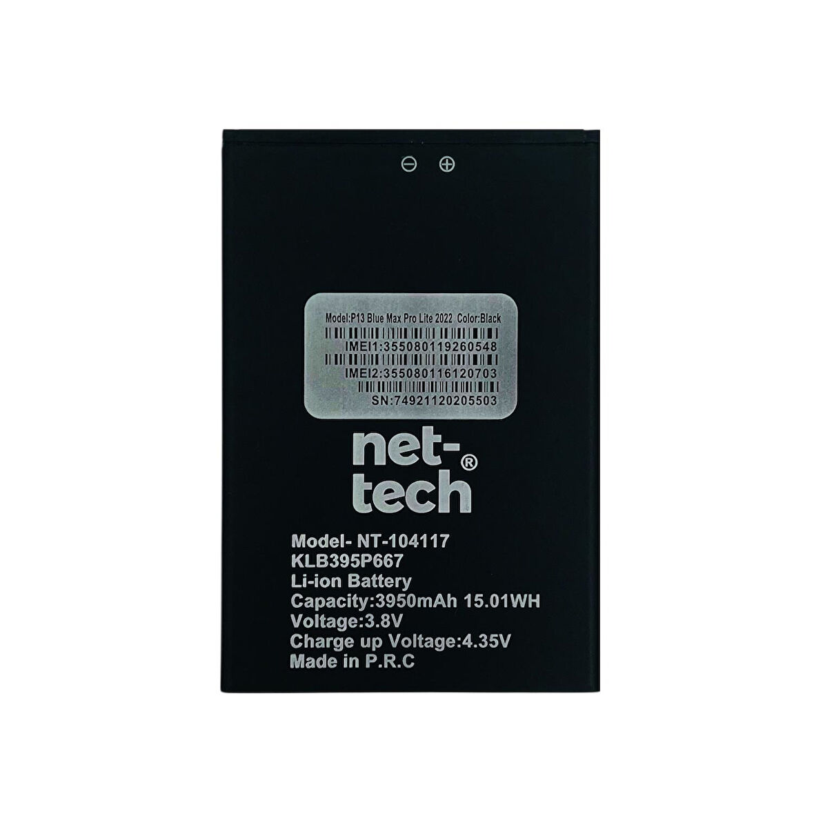 Teknonet Reeder P13 Blue Max 2021 Uyumlu Nettech HB001 3800 mAh Batarya NT-104117