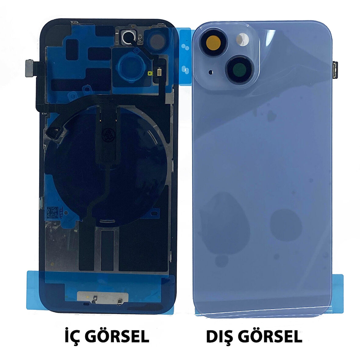 Teknonet Apple iPhone 14 Plus Uyumlu Kamera Camlı Batarya Kapağı + Magsafe Flex NT-103916