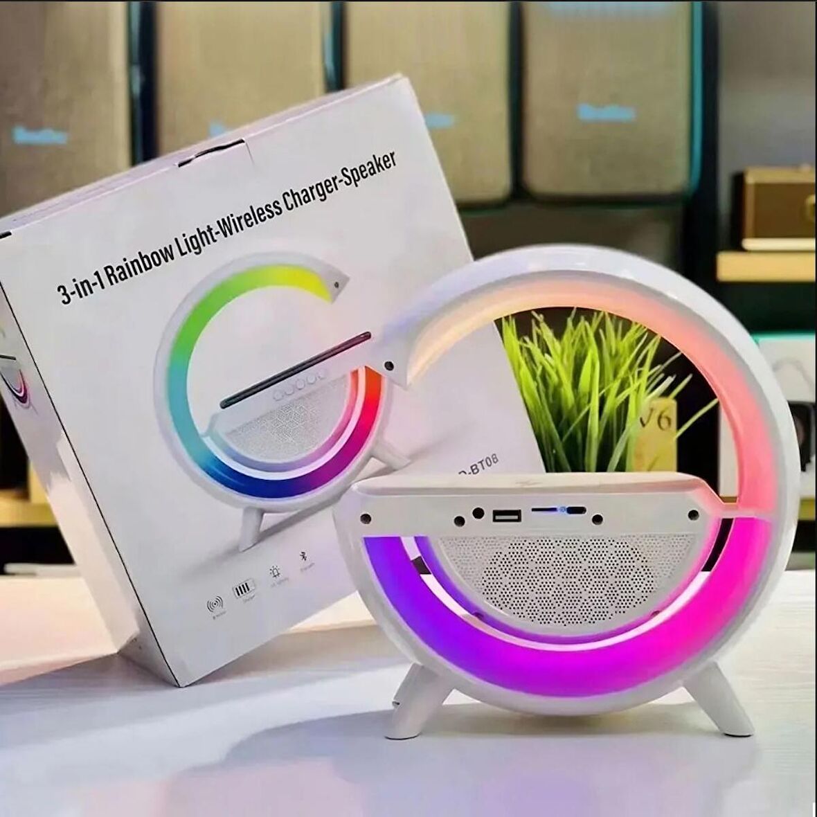 Universal BS-23 3İN1 Rainbow Wireless Kablosuz Hoparlör - Speaker