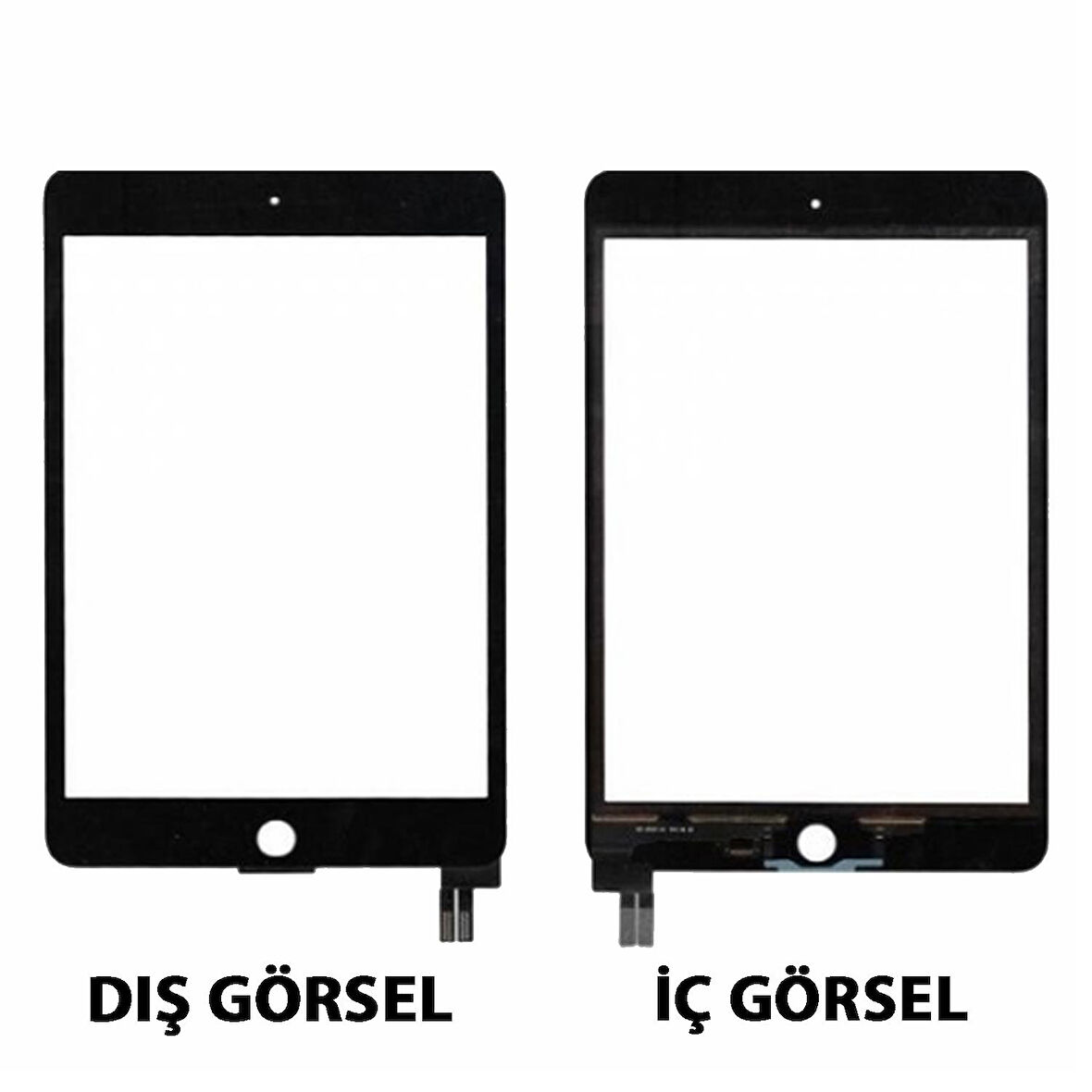 Teknonet Apple iPad Mini 5 Uyumlu Dokunmatik Lens + Oca + Çerçeve NT-99051