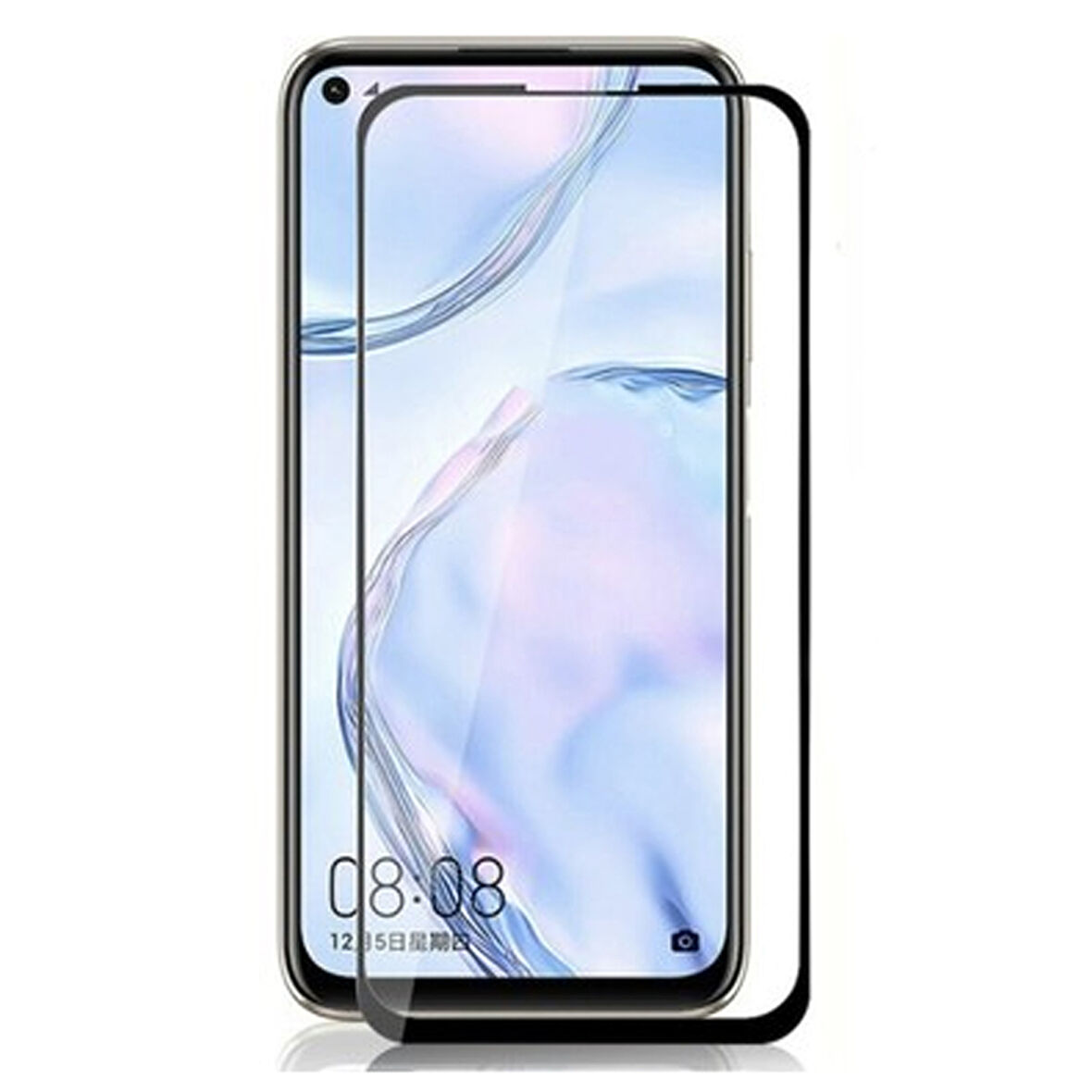 Oppo Reno 8 Uyumlu Ön Koruma Seramik Nano Ekran Koruyucu (Siyah)