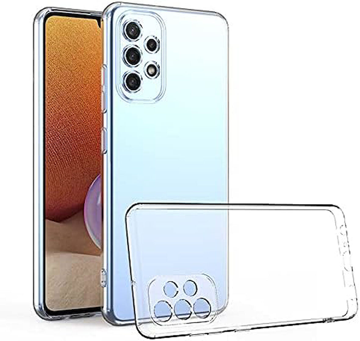 Samsung Galaxy A73 5G Uyumlu Tıpalı Şeffaf Silikon Kılıf