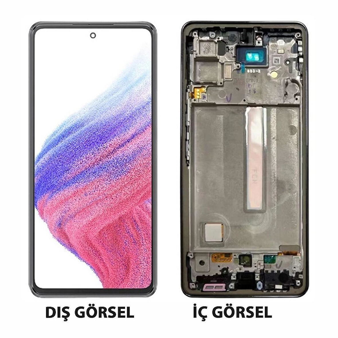 Teknonet Samsung Galaxy A53 Uyumlu Org Lcd+Dokunmatik+Çıtalı NT-96999