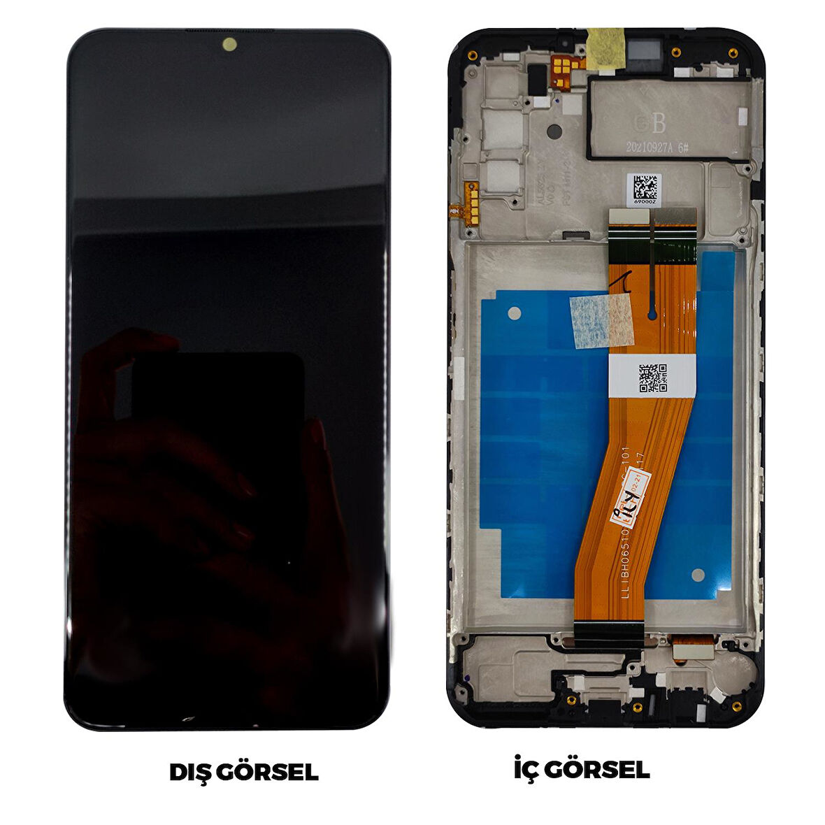 Teknonet Samsung Galaxy A03S Uyumlu Org Lcd+Dokunmatik+Çıtalı NT-95996