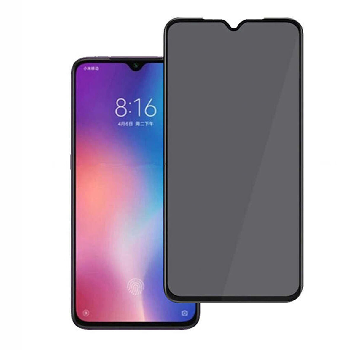 Realme C21Y Uyumlu Privacy Ön Koruma Hayalet Seramik Nano Ekran Koruyucu (Siyah)