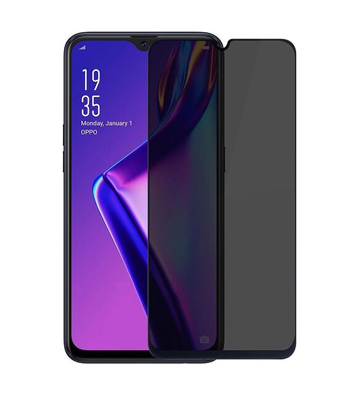 Oppo Reno 7 Pro Privacy Gizlilik Filtreli Ekran Koruyucu