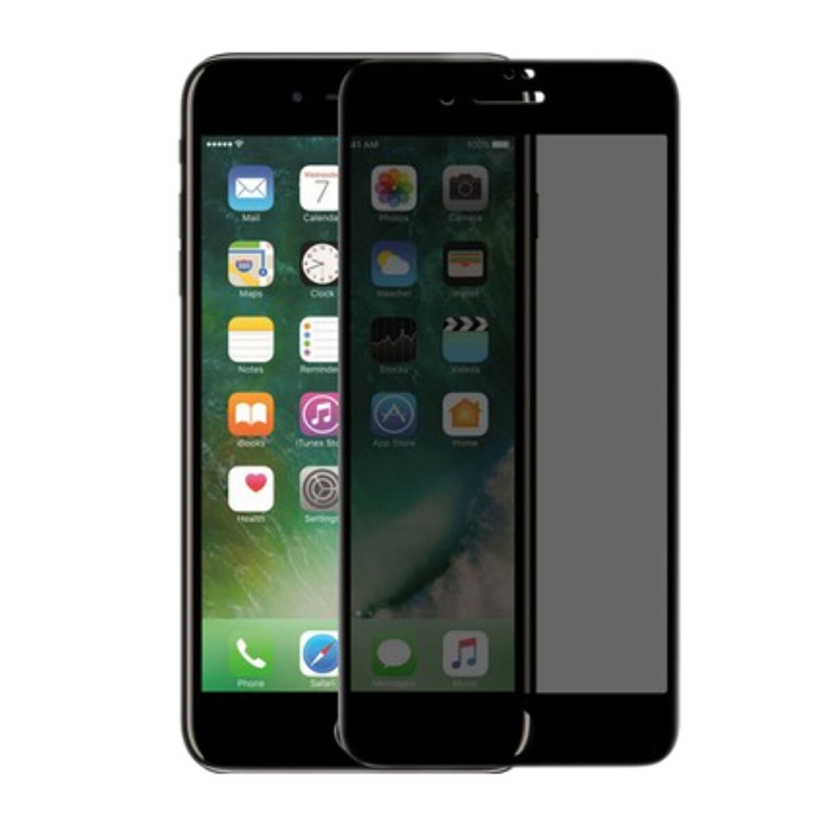 iPhone 6 / 6S Uyumlu Privacy Ön Koruma Hayalet Seramik Nano Ekran Koruyucu (Siyah)