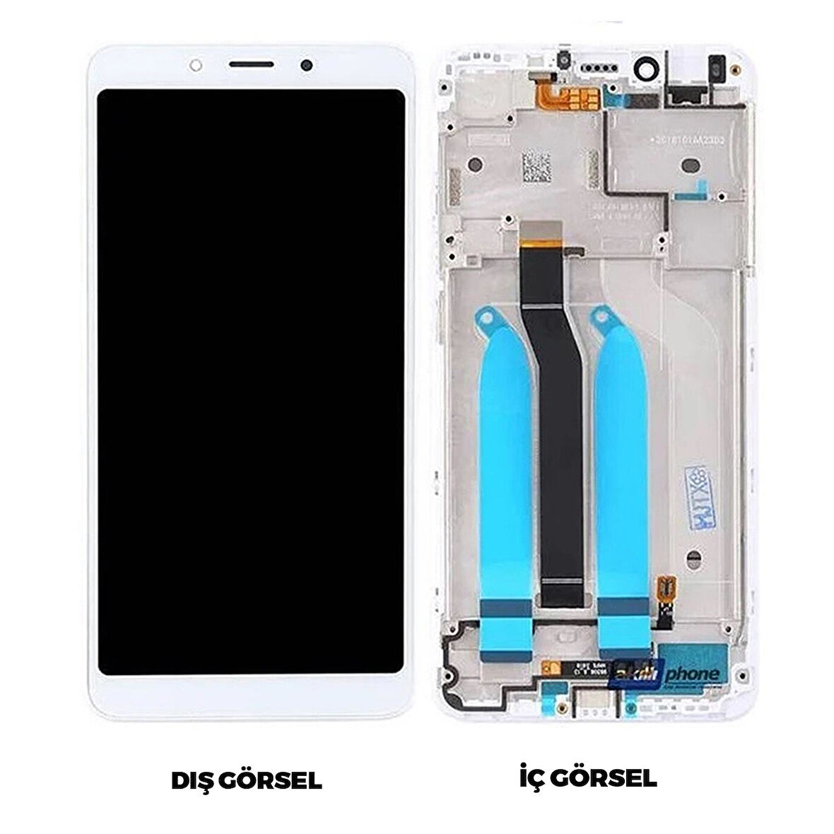 Teknonet Xiaomi Redmi 6A Uyumlu Org Lcd+Dokunmatik+Çıtalı NT-95068