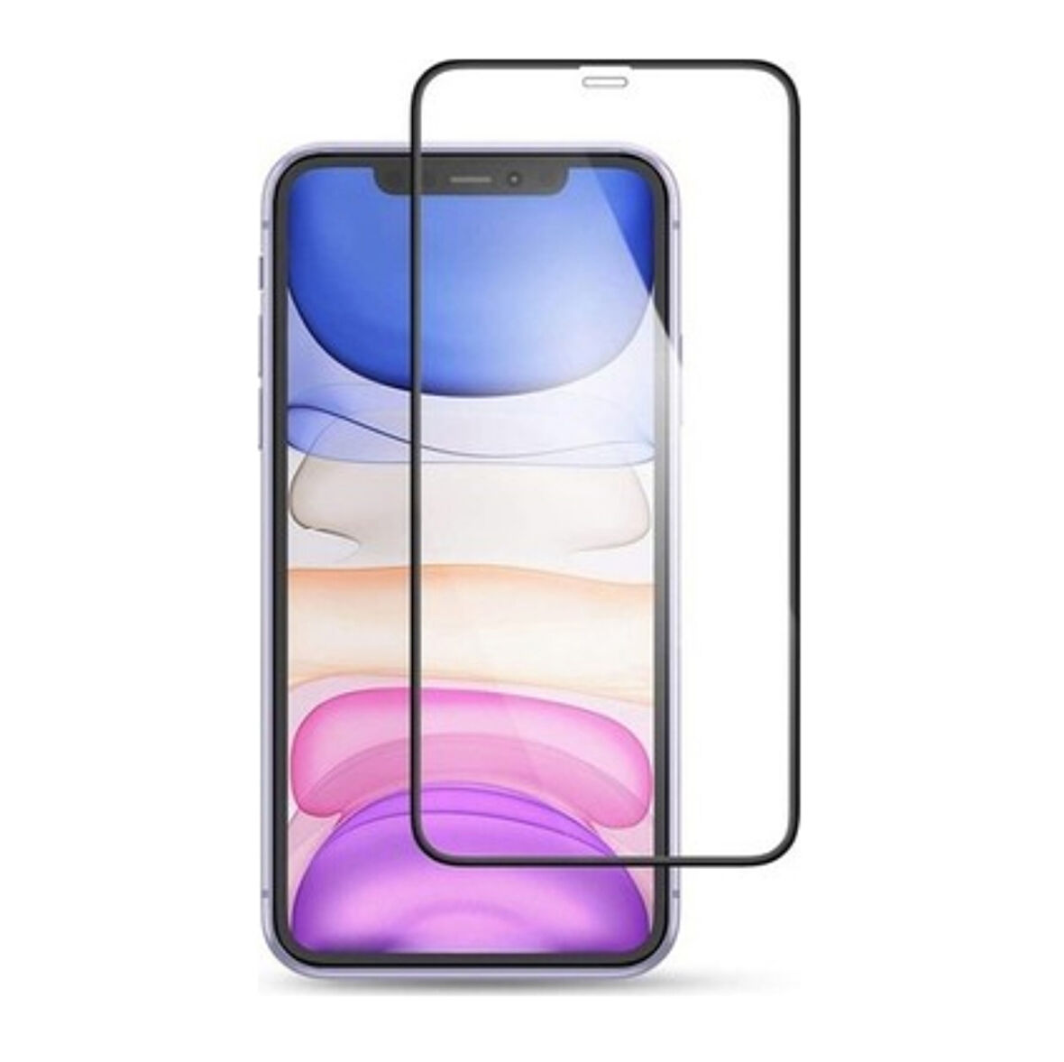 iPhone 13 Mini Uyumlu Ön Koruma Mat Seramik Nano Ekran Koruyucu (Siyah)