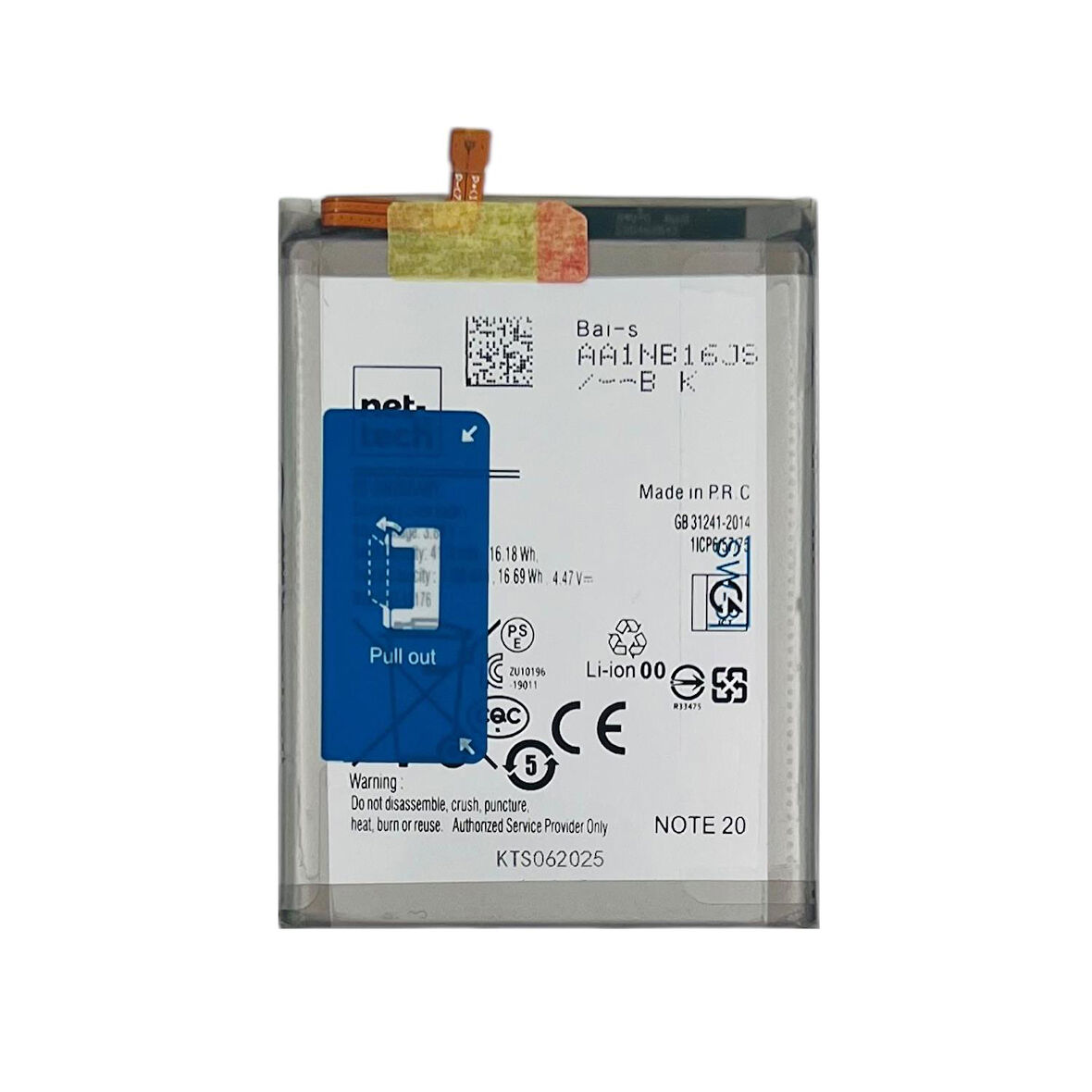 Teknonet Samsung Galaxy Note 20 Uyumlu Nettech NT-93176 Batarya NT-93176