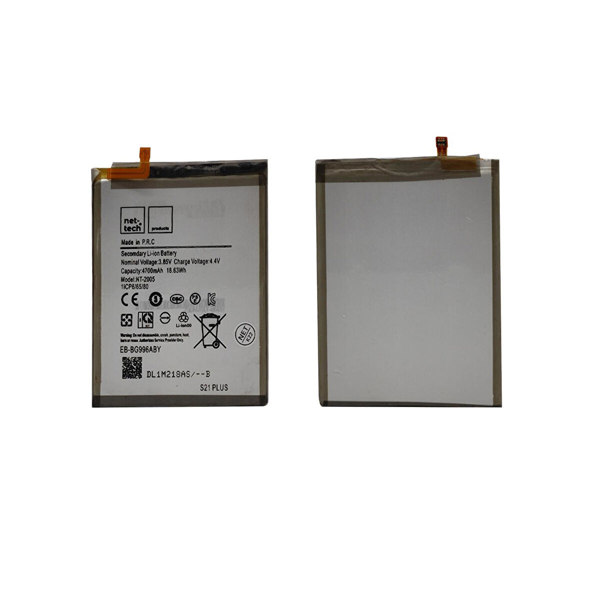 Teknonet Samsung Galaxy S21 Plus Uyumlu Nettech NT-93169 Batarya NT-93169