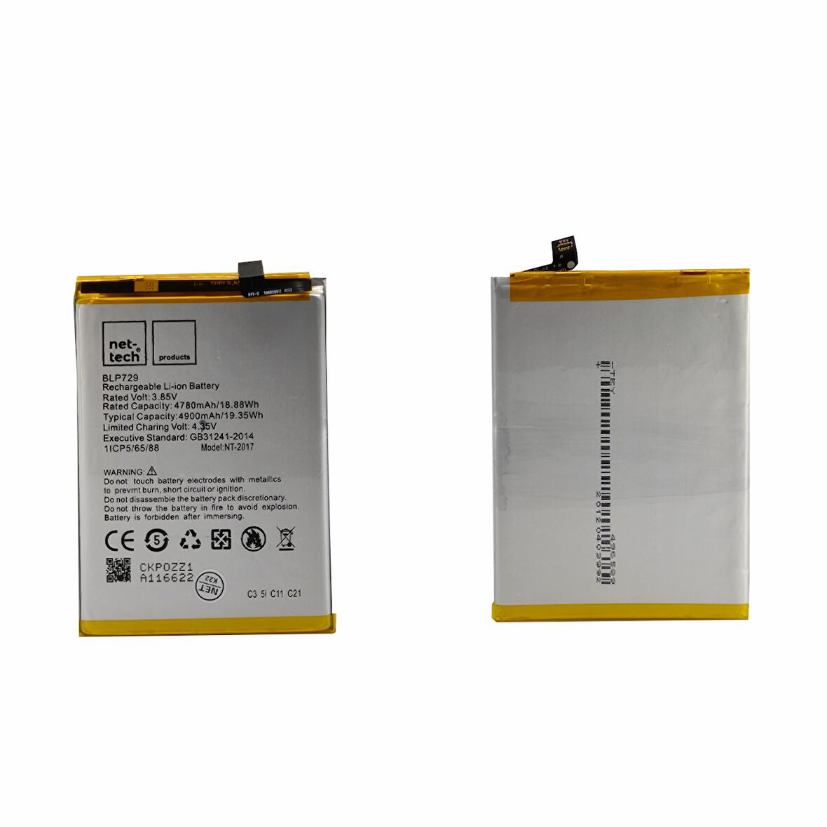 Teknonet Realme C3 Uyumlu Nettech 4900 mAh Batarya NT-93135