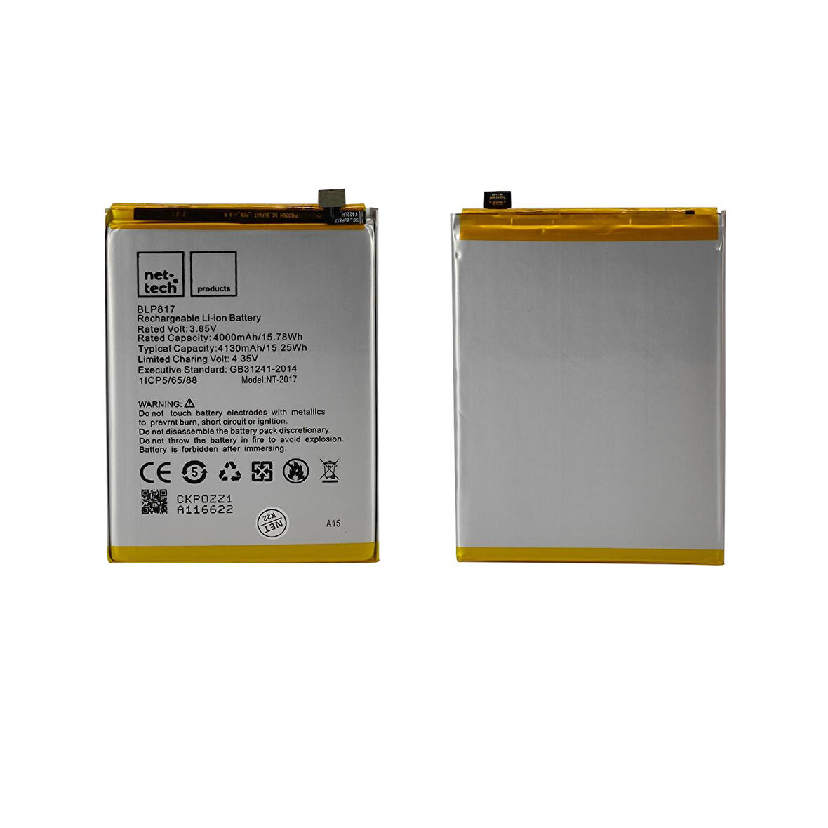 Teknonet Oppo A15 Uyumlu Nettech BLP817 Batarya NT-93129