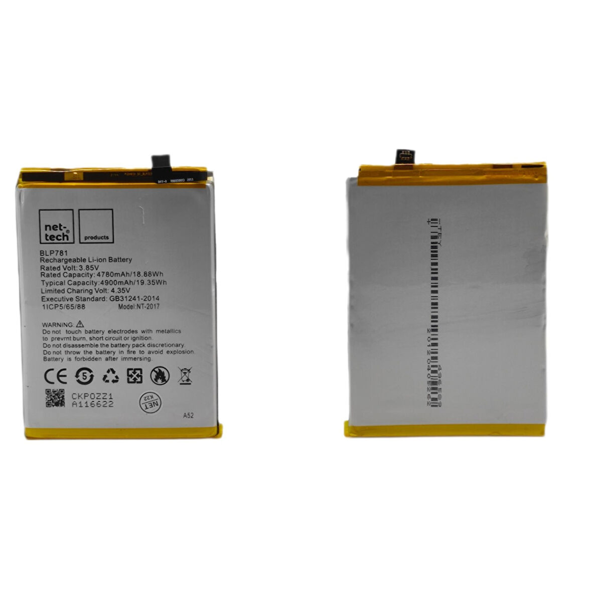 Teknonet Oppo A52 Uyumlu Nettech 4900 mAh Batarya NT-93128