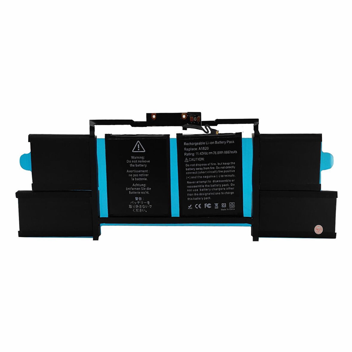 Teknonet Apple Macbook Pro 15 Uyumlu Nettech A1820 6600 MAh Batarya NT-93115