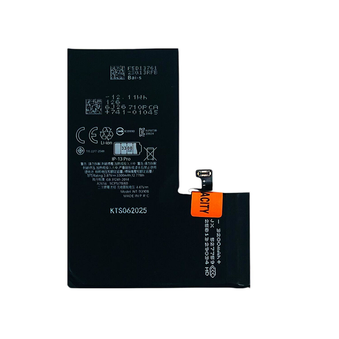 Teknonet Apple iPhone 13 Pro Uyumlu Nettech NT-93108 Batarya NT-93108