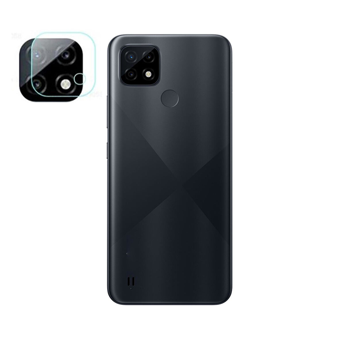Teknonet Realme C21 Uyumlu Çerçeveli Kamera Camı NT-92985