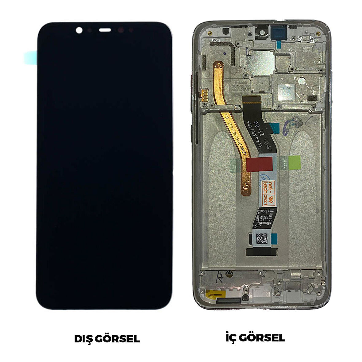 Teknonet Xiaomi Redmi Note 8 Pro Uyumlu Org Lcd+Dokunmatik+Çıtalı VR-20073