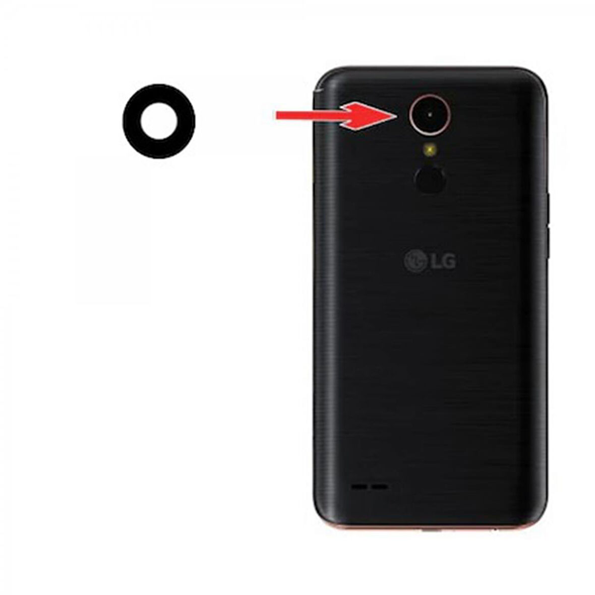 Teknonet LG K10 2017 Uyumlu Kamera Camı NT-31797