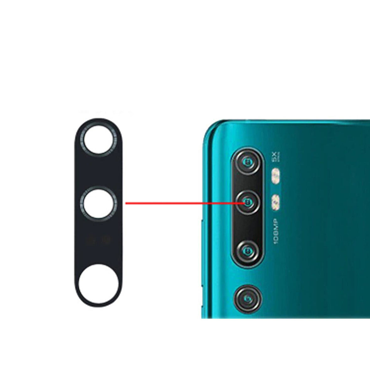 Teknonet Xiaomi Mi Note 10 Pro Uyumlu Kamera Camı NT-89669