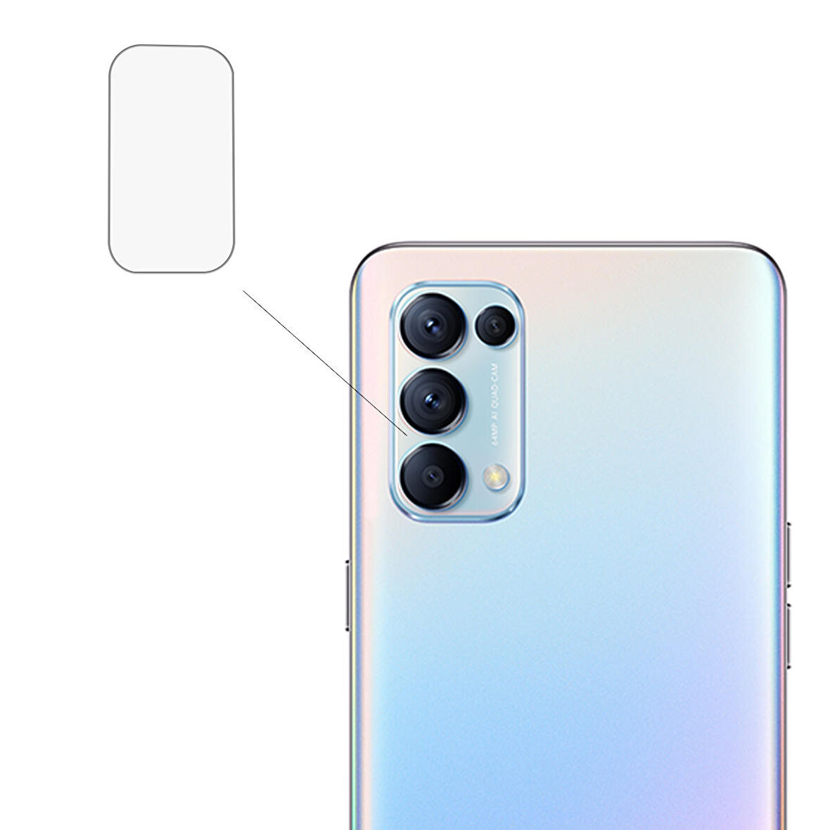 Oppo Reno 5 Kamera Lens Koruyucu