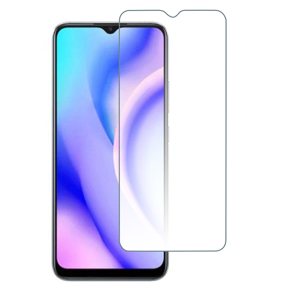 Realme C15 Uyumlu Şeffaf Temperli Cam Ekran Koruyucu