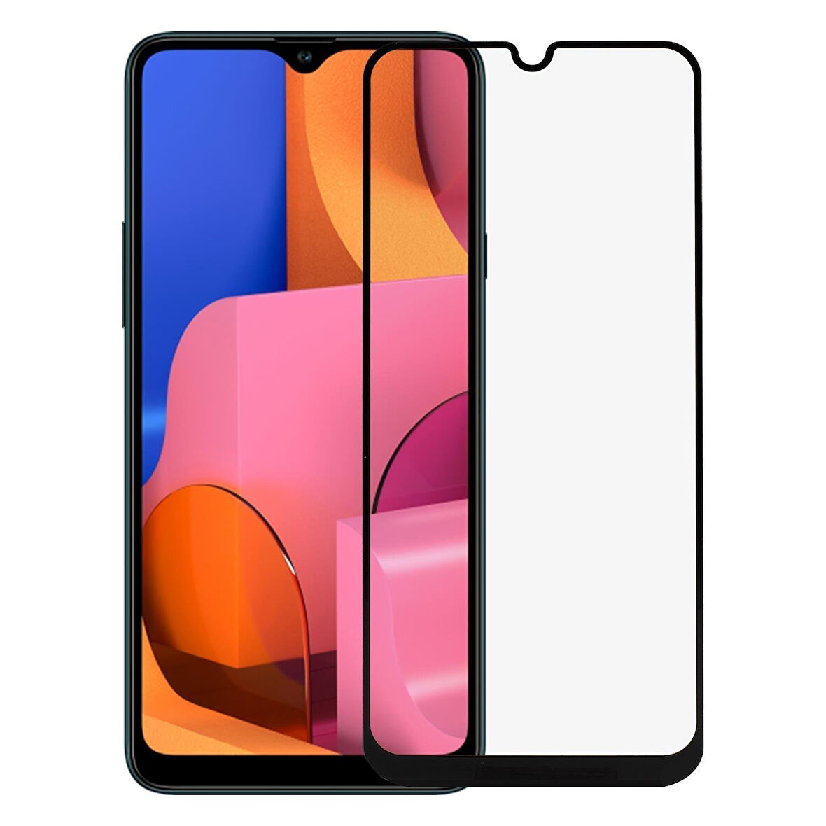 Samsung Galaxy A32 5G Uyumlu Ön Koruma Mat Seramik Nano Ekran Koruyucu (Siyah)