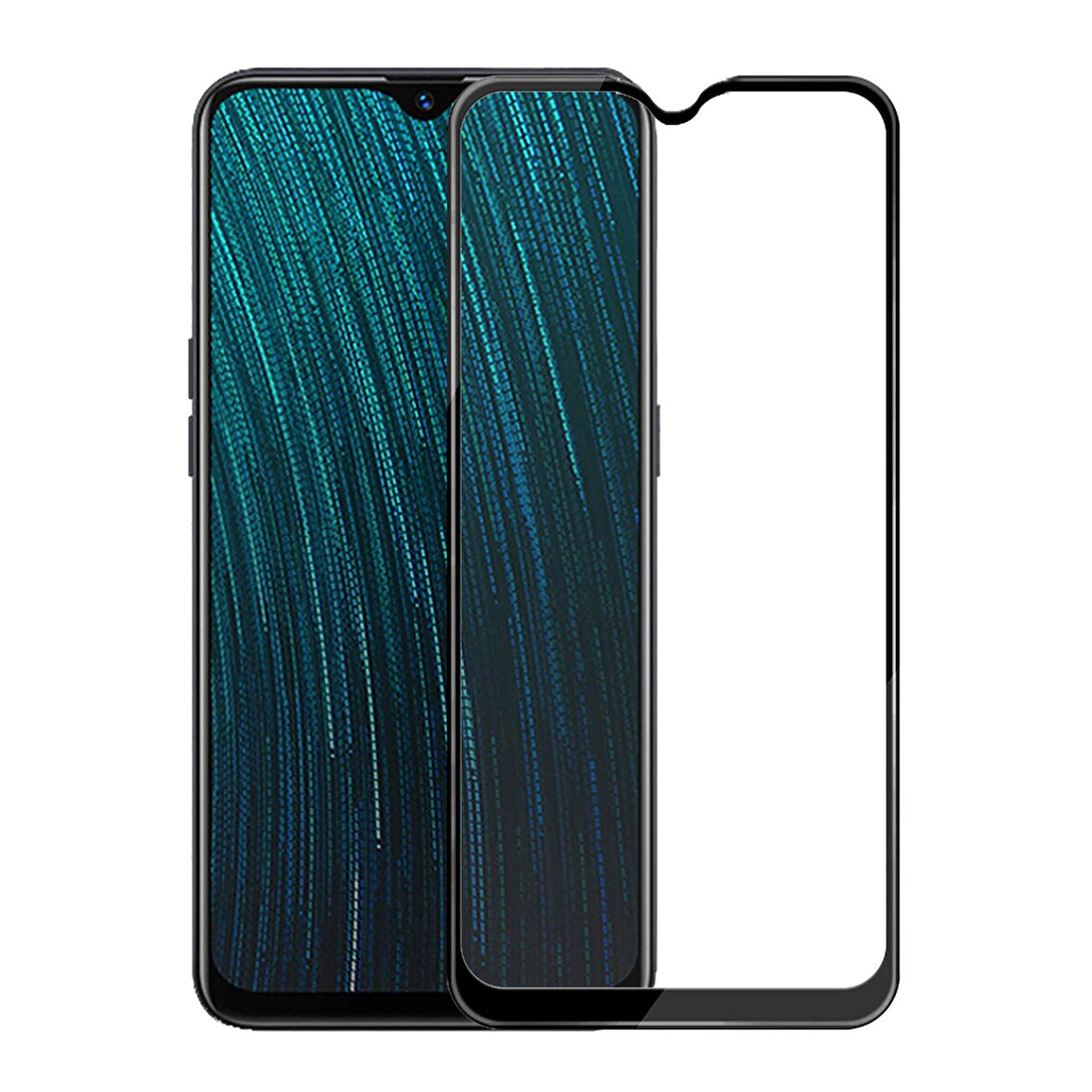 Oppo A5s Uyumlu Ön Koruma Mat Seramik Nano Ekran Koruyucu (Siyah)