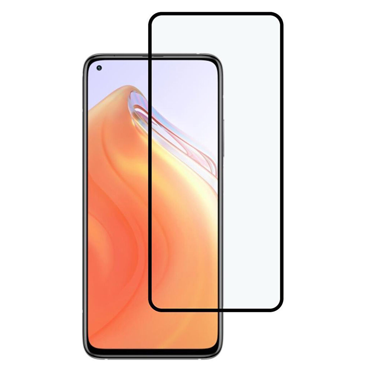 Xiaomi Mi 10T Pro Uyumlu Ön Koruma Mat Seramik Nano Ekran Koruyucu (Siyah)