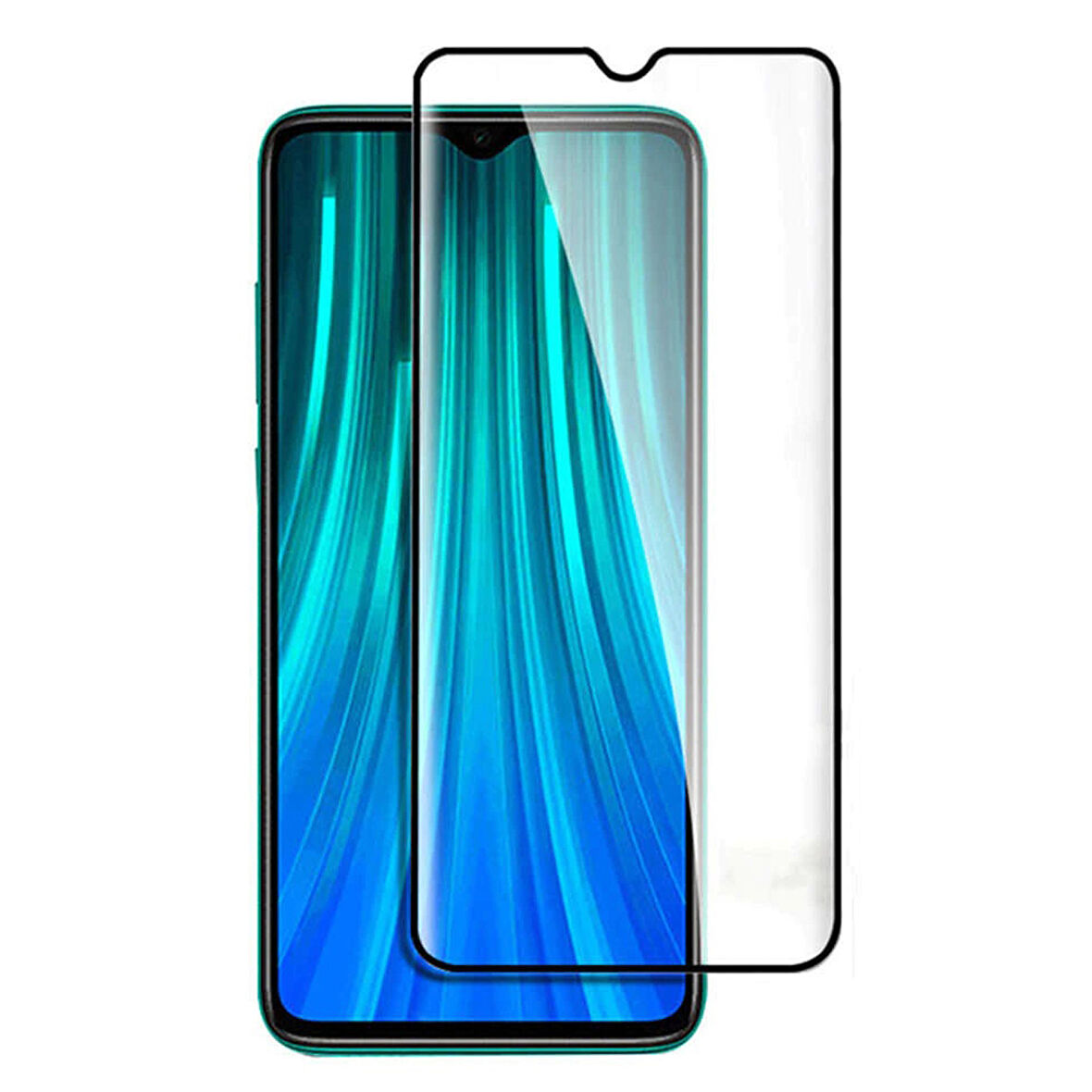 Xiaomi Redmi Note 8 Pro Uyumlu Ön Koruma Mat Seramik Nano Ekran Koruyucu (Siyah)
