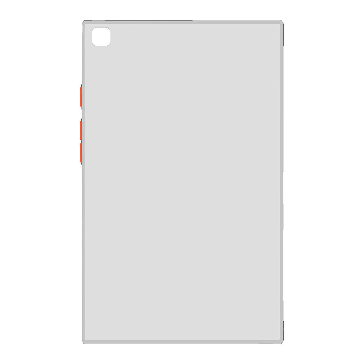 Samsung Galaxy Tab A 10.1 (2019) T510-T515 Uyumlu Montreal Seri Silikon Tablet Kılıfı (Beyaz)
