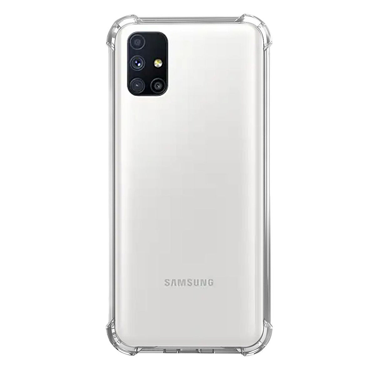 Samsung Galaxy M51 Darbe Emici Şeffaf Silikon Kılıf