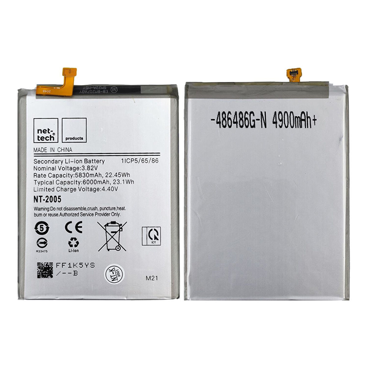 Teknonet Samsung Galaxy M21 Uyumlu Nettech 5800 mAh Batarya NT-86146