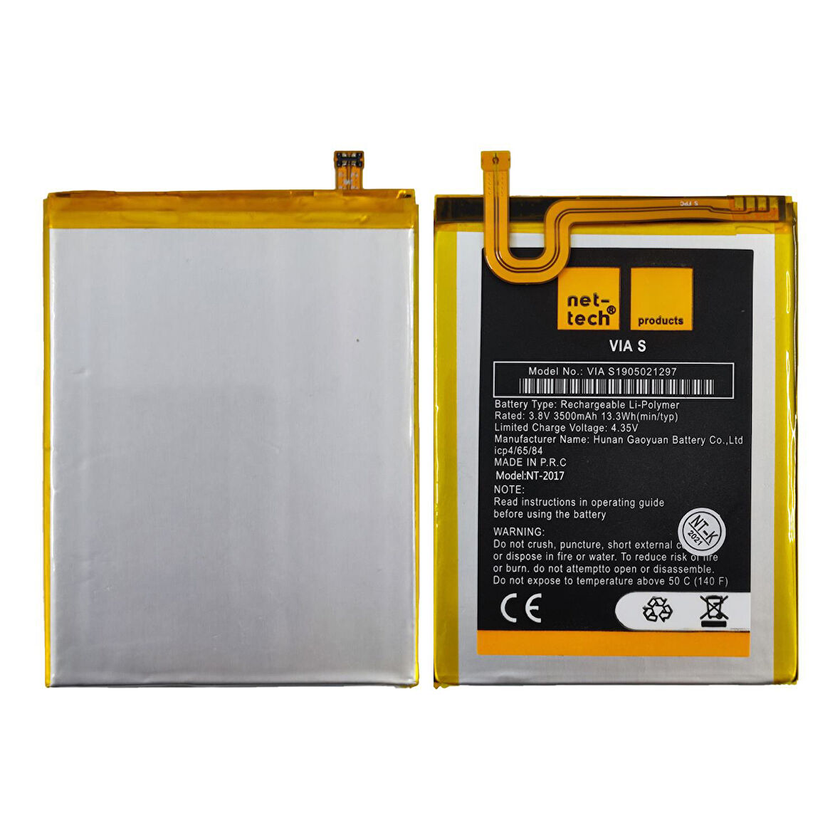 Teknonet Casper Via S Uyumlu Nettech 3500 MAh Batarya NT-85906