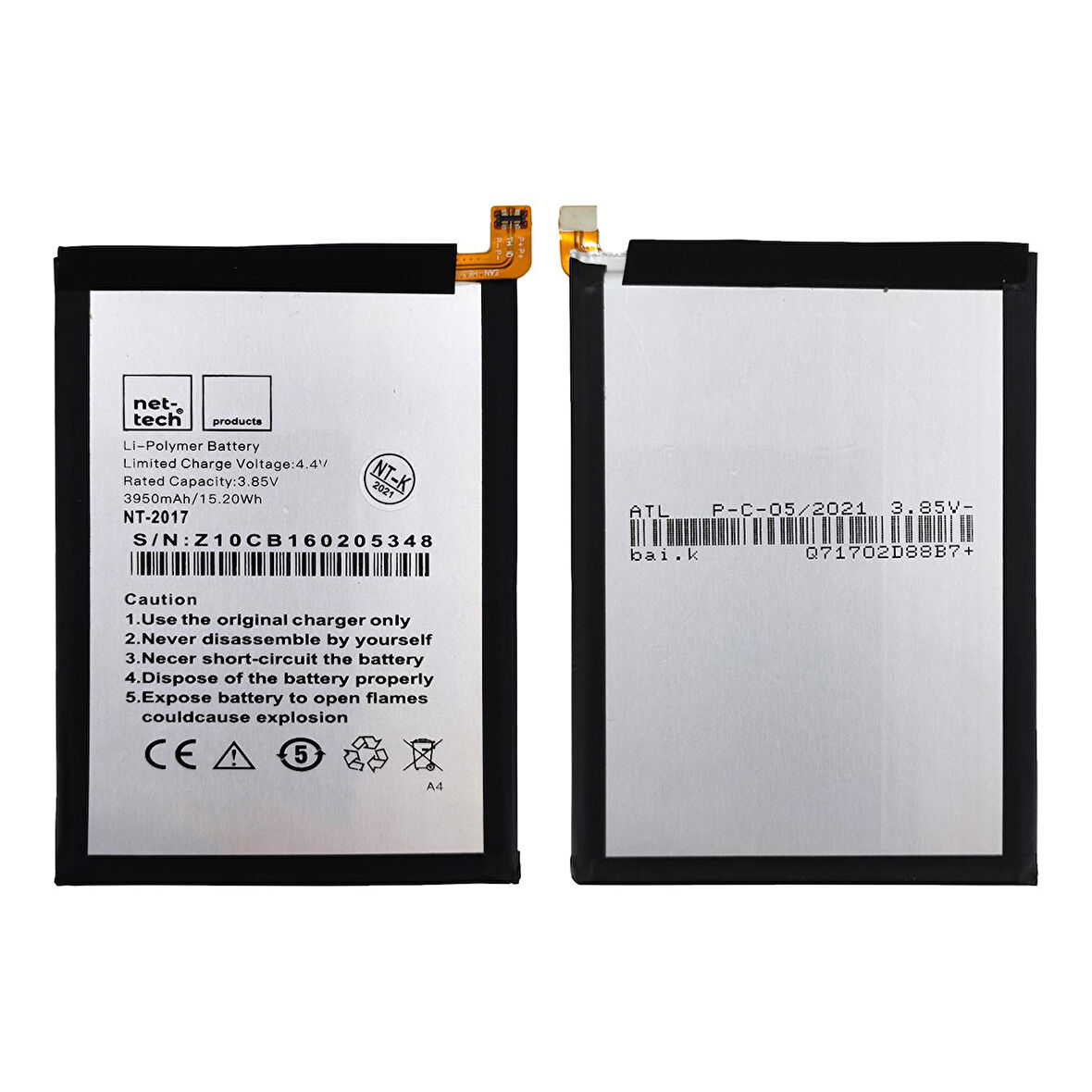 Teknonet Casper Via A4 Uyumlu Nettech 3950 mAh Batarya NT-85905