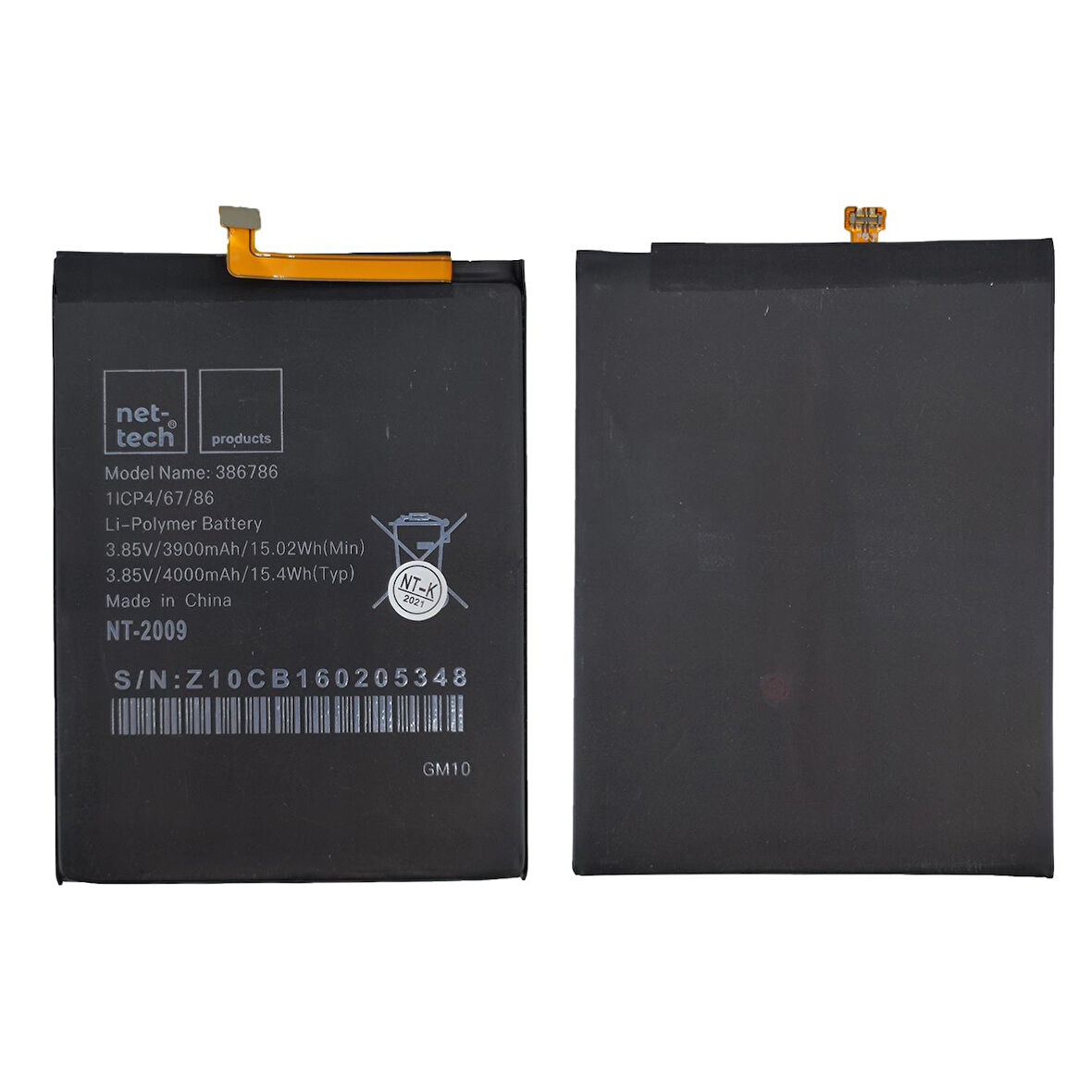 Teknonet General Mobile GM10 Uyumlu Nettech 4000 MAh Batarya NT-91110