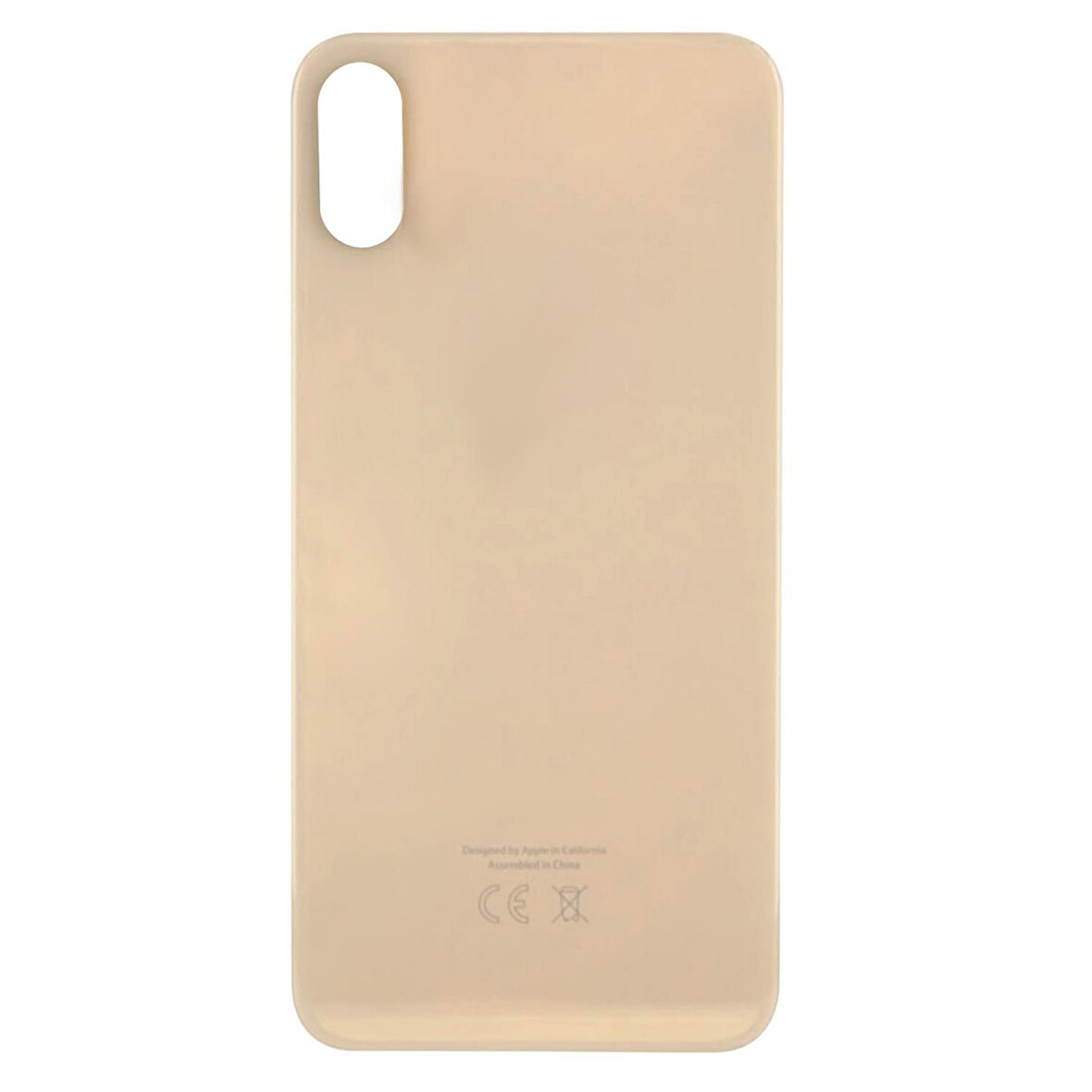 Teknonet Apple iPhone XS Uyumlu Geniş Kamera Camlı Batarya Kapağı VR-20654