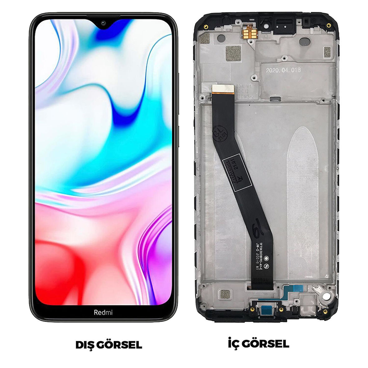 Teknonet Xiaomi Redmi 8 Uyumlu Org Lcd+Dokunmatik+Çıtalı NT-84100