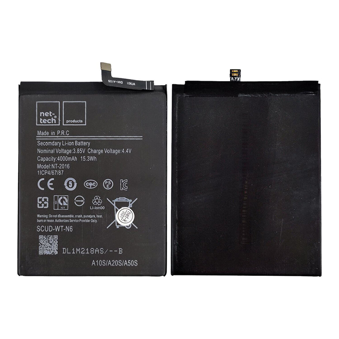 Teknonet Samsung Galaxy A20S Uyumlu Nettech 4000 MAh Batarya NT-82610
