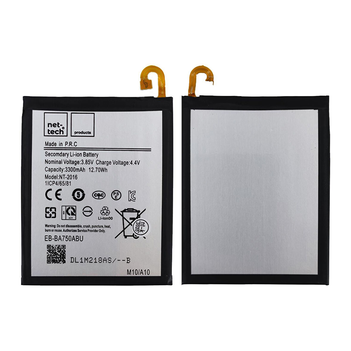 Teknonet Samsung Galaxy A10 Uyumlu Nettech 3300 MAh Batarya NT-82606