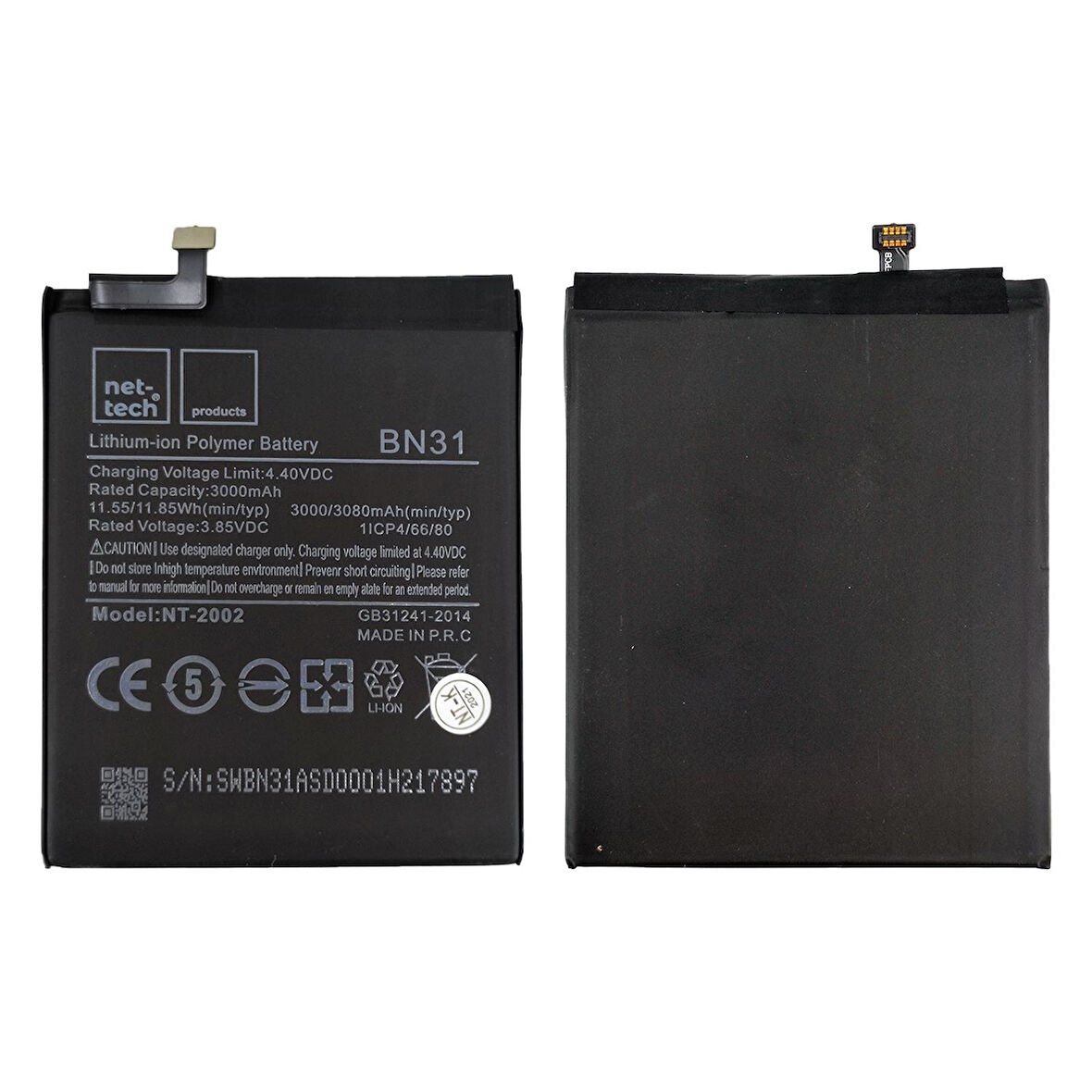 Teknonet Xiaomi Redmi S2 Uyumlu Nettech BN-31 3000 MAh Batarya NT-82593