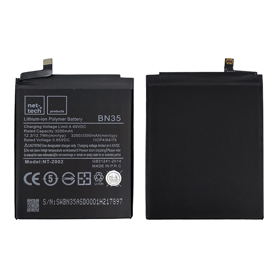 Teknonet Xiaomi Redmi 5 Uyumlu Nettech BN35 3200 MAh Batarya NT-82592