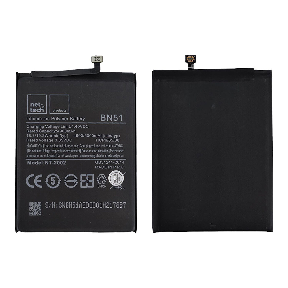 Teknonet Xiaomi Redmi 8 Uyumlu Nettech BN51 4900 mAh Batarya NT-82590