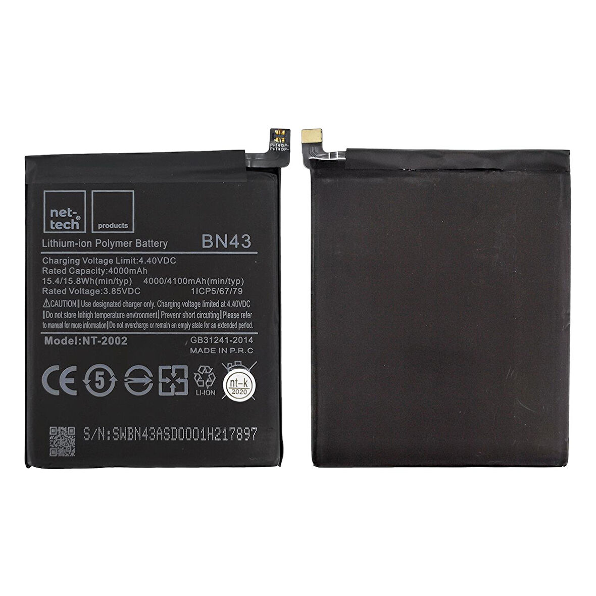 Teknonet Xiaomi Redmi Note 4X Uyumlu Nettech BM43 4000 MAh Batarya NT-82580