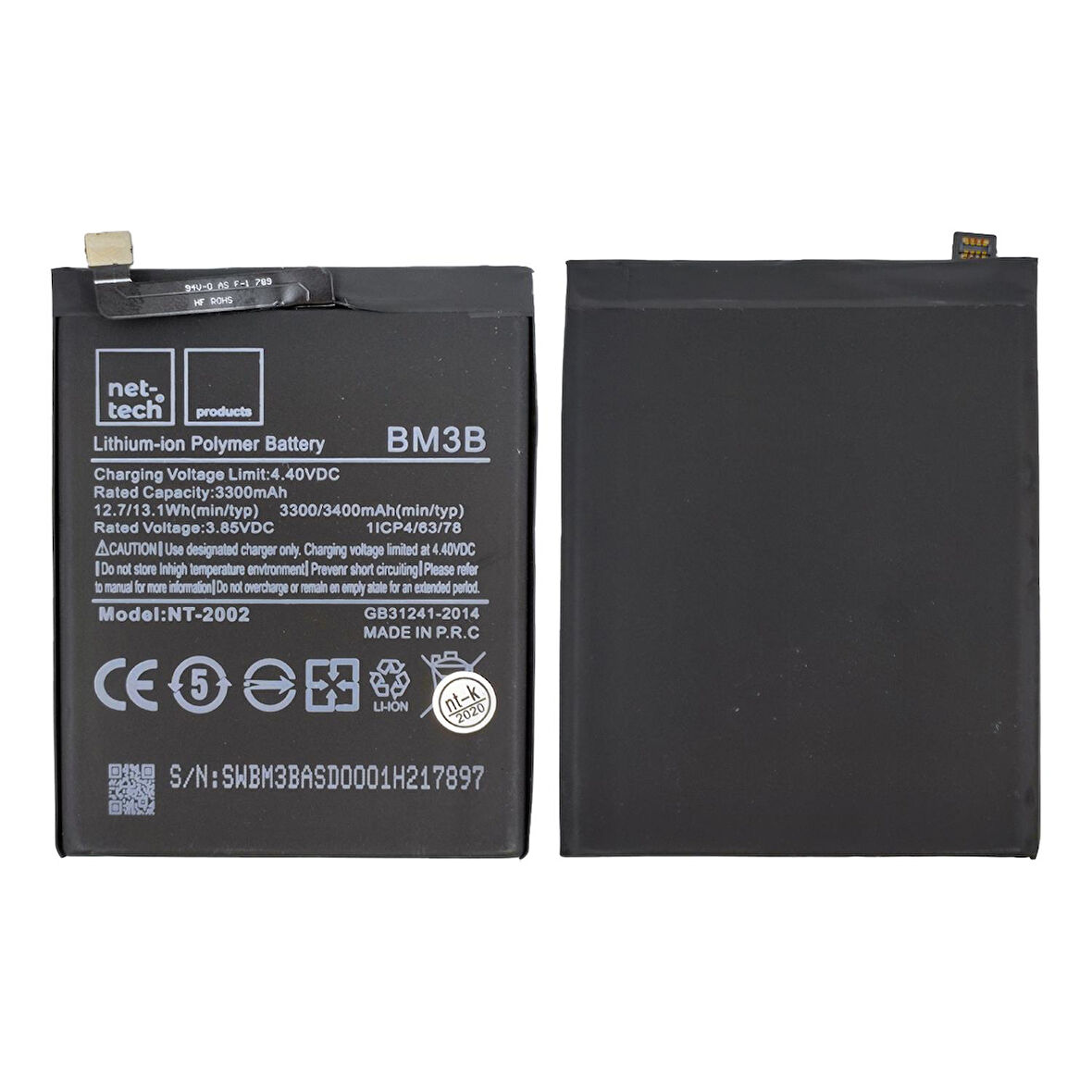 Teknonet Xiaomi Mi Mix 2 Uyumlu Nettech BM3B 3400 mAh Batarya NT-82573