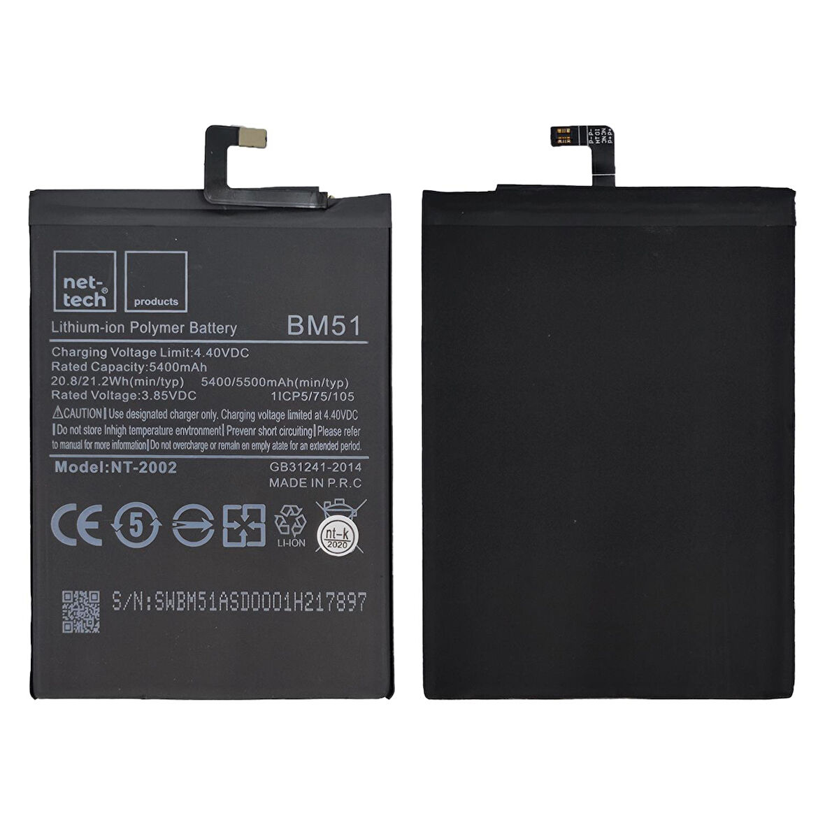 Teknonet Xiaomi Mi Max 3 Uyumlu Nettech BM51 5000 MAh Batarya NT-82570