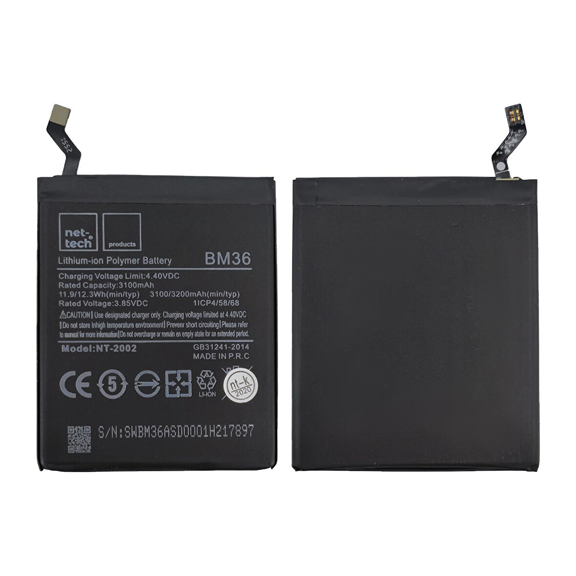 Teknonet Xiaomi Mi 5S Uyumlu Nettech BM-36 3200 MAh Batarya NT-82558