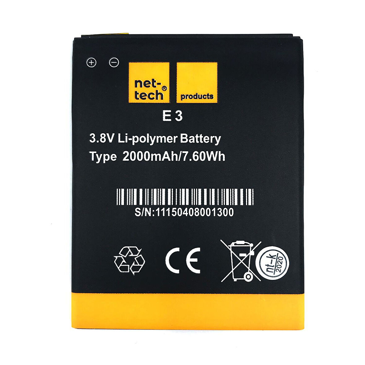 Teknonet Casper Via E3 Uyumlu Nettech 1800 MAh Batarya NT-82539