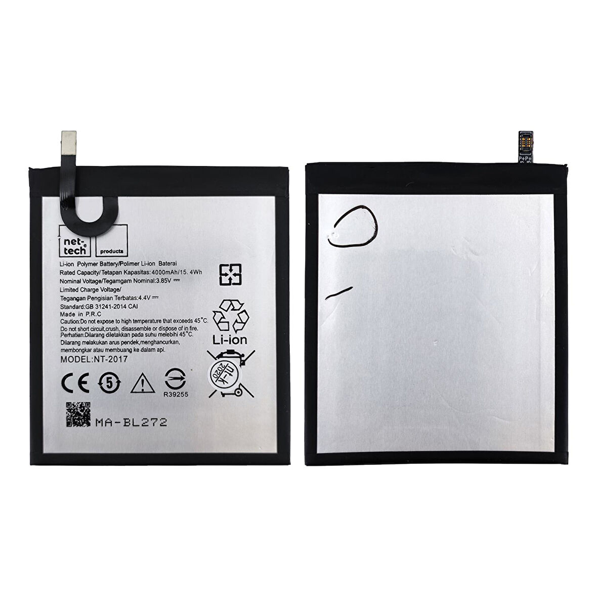 Teknonet Lenovo K6 Uyumlu Nettech 4000 MAh Batarya NT-82536